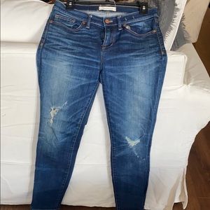 Madewell distressed skinny jeans